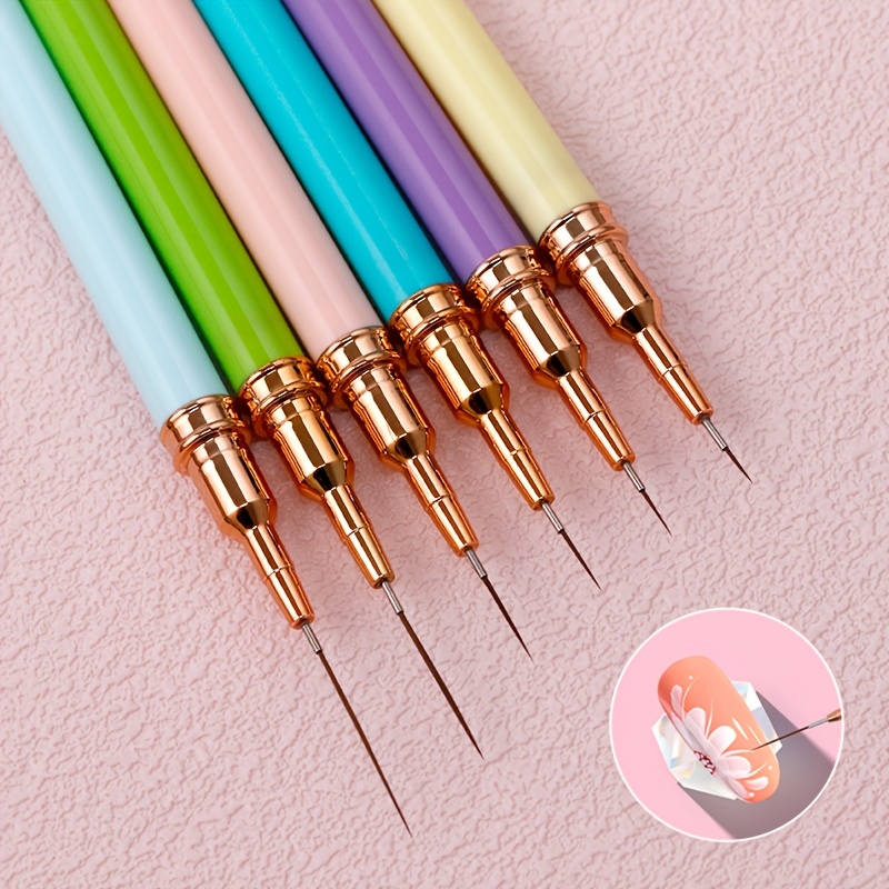 6pcs Gel Nail Brush Kit for Professional Nail Tools