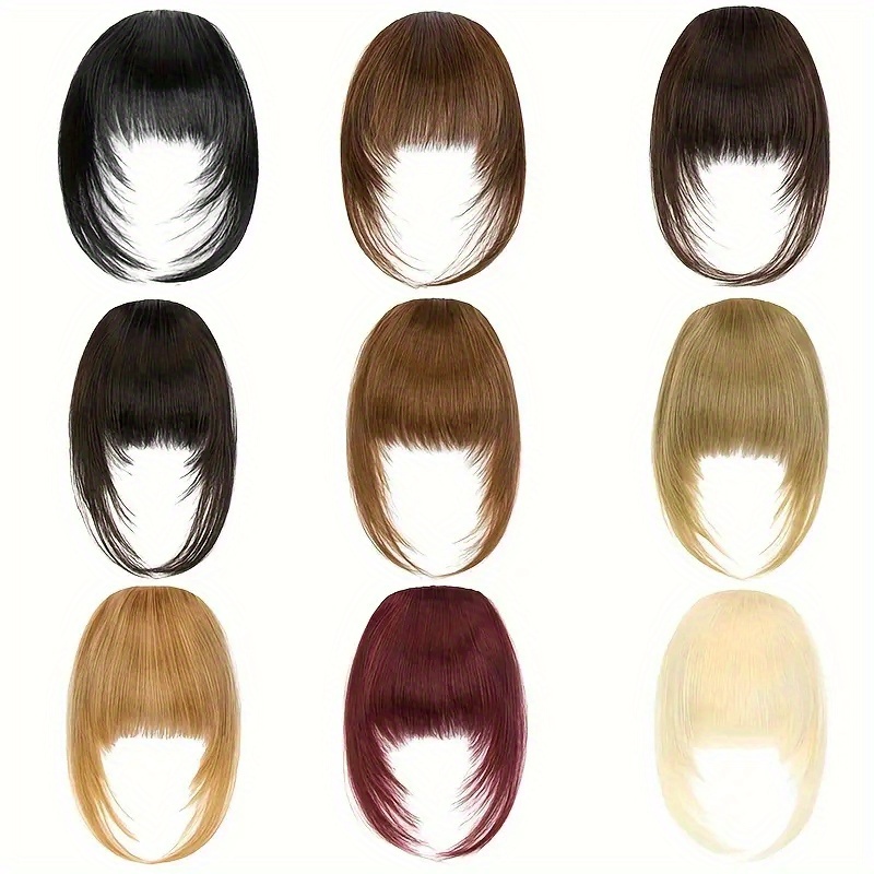 womens layered   inspired straight hair wig with bangs sleek black synthetic hair for versatile styling natural look       everyday hairpiece  inspired bangs   hair details 5