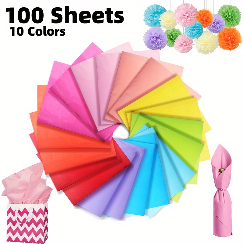 

Feuilles 10 Couleurs de Soie - pour Emballage Cadeaux Sacs Cadeaux, de Soie pour Emballage Noël, Anniversaire, Vacances, Mariage, Décoration de Fête DIY, Artisanat d'Art - 20 x 14 Pouces