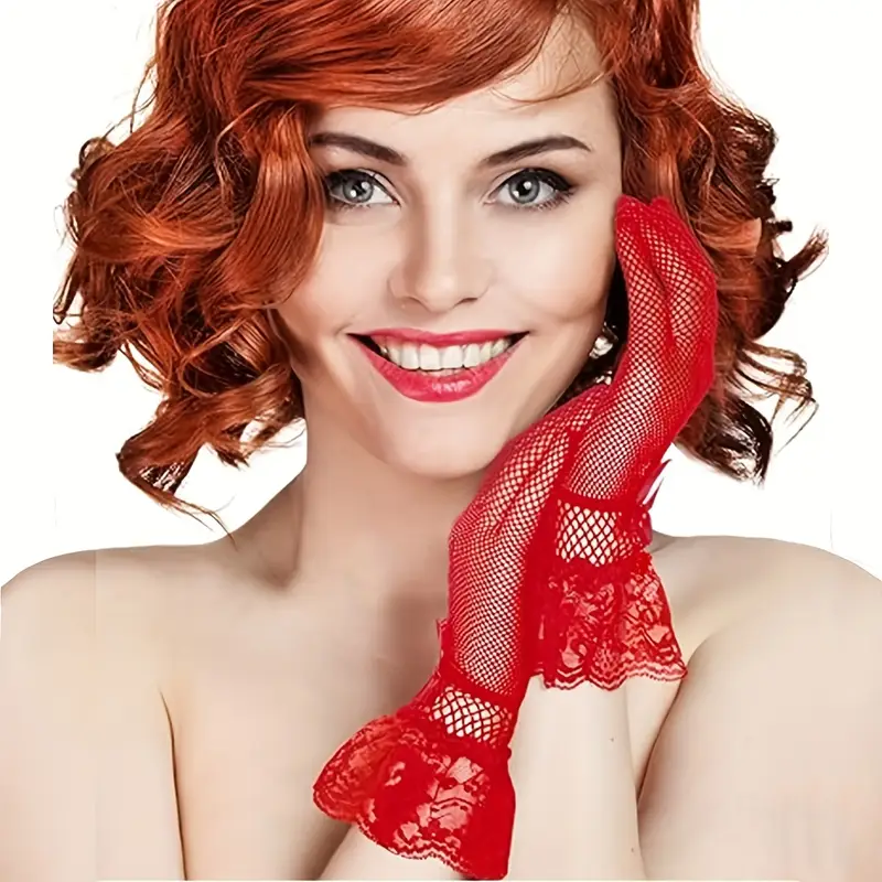 1pc womens elegant vintage lace to elbow like patterns wedding tea party prom formal events in sophisticated vintage accessory for formal outfits prom sophisticated Product details 2
