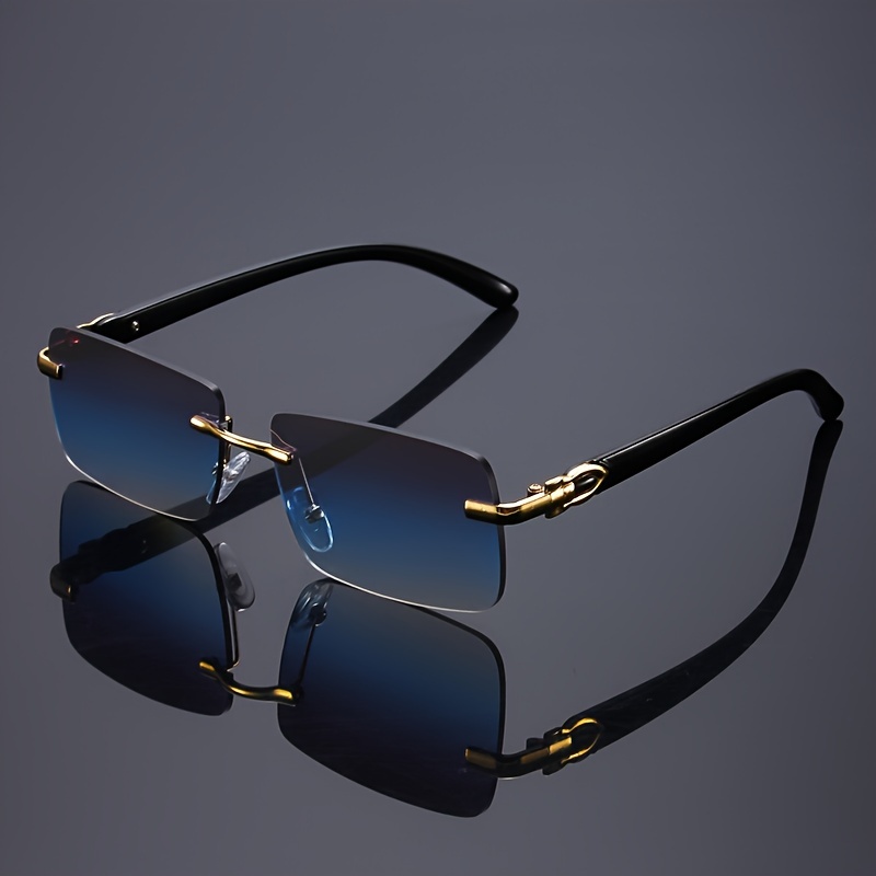 

Retro Gradient Frame Women's Glasses Elegant Blue Square Glasses For Women Party Glasses