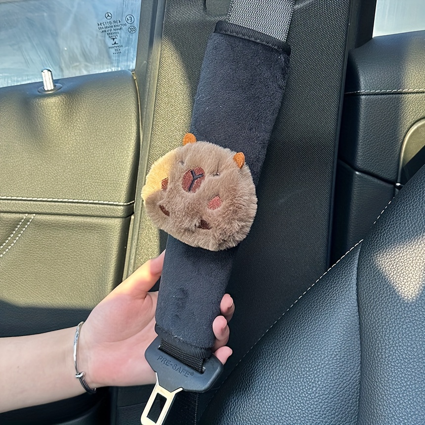 Capybara Auto-Kissen & Gurtpolster - Niedliche Schulterstütze Für Autositze