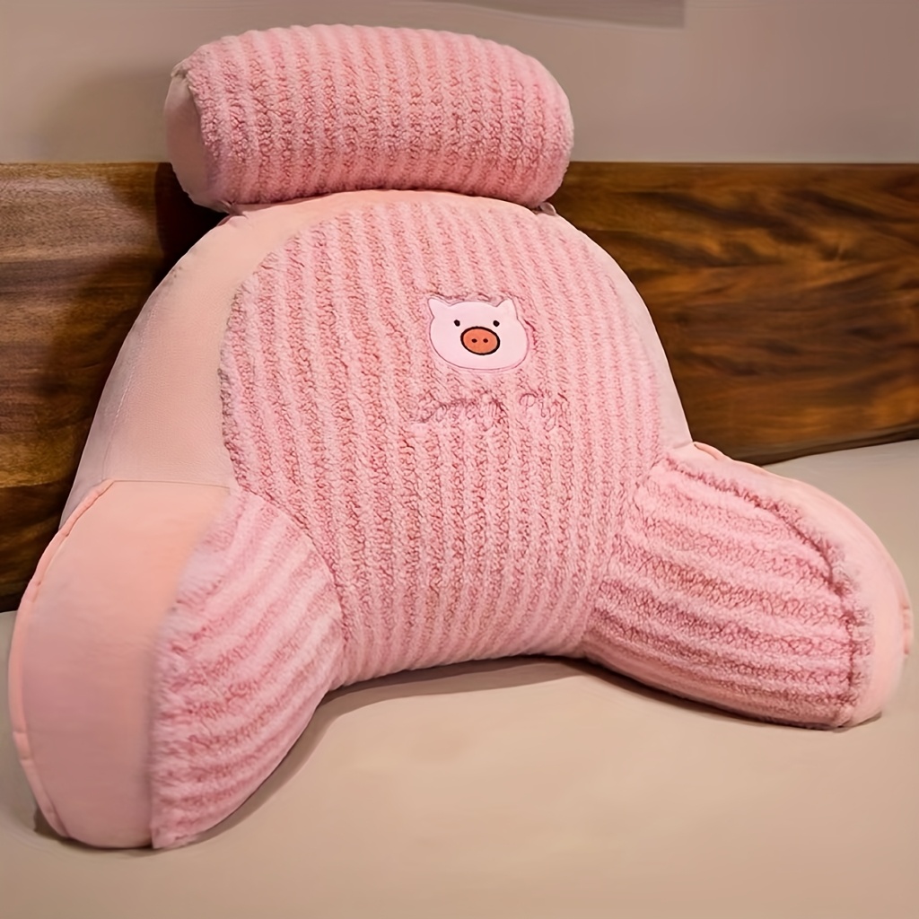 office lumbar support cushion moon velvet short plush seat pad Product details 2