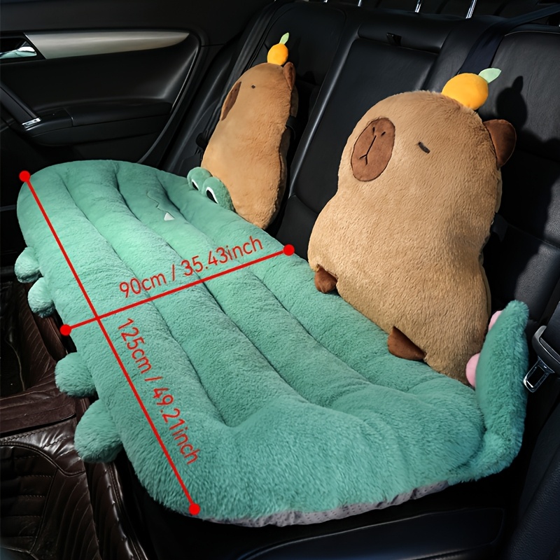 Rabbit Plush Fun Capybara Multifunctional Car Seat Cushion, Easy Sitting  and Supports Waist and Hips, Relieves Lumbar Pressure, Core P