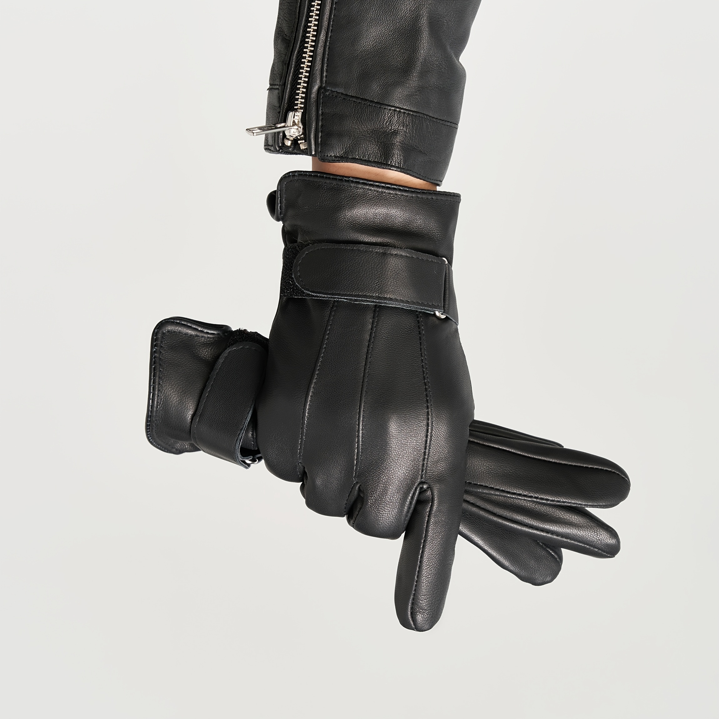 [* Lederhandschuhe] 1 Paar Herren-Handschuhe aus echtem Schaffell mit  Futter | Warm winddicht, ideal fr Wandern, Laufen, Camping Angeln |  Freizeit-Sport-Handschuhe fr Outdoor-Aktivitten  das ...