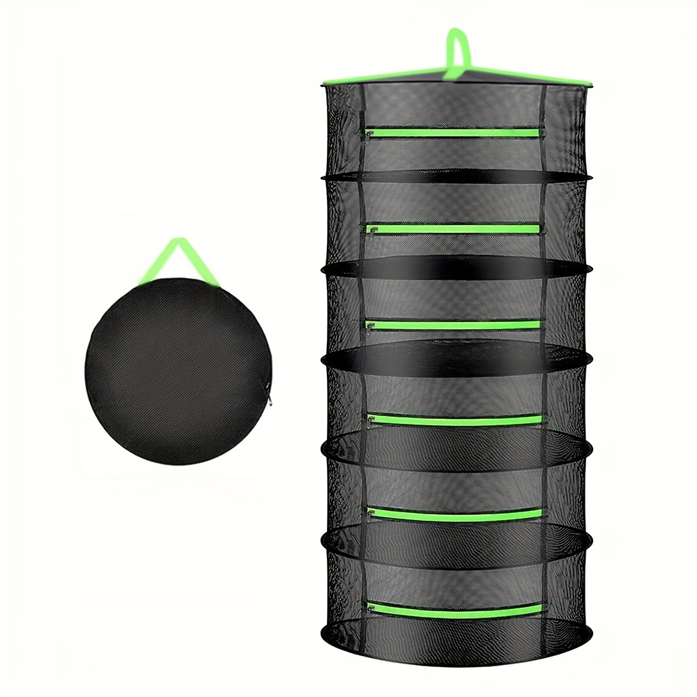 Image of Indoor/outdoor Drying Rack - Wall-mounted, Made Of Durable Oxford Fabric, Suitable For Drying Seeds, Vegetables, Fruits, And More