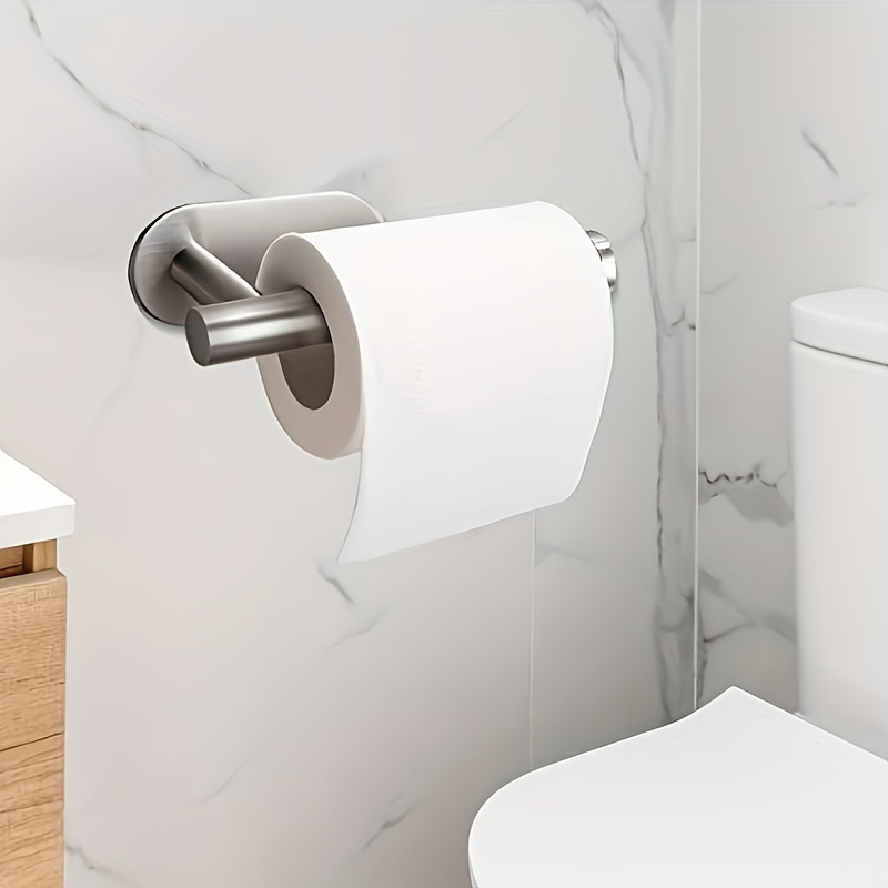 

Toilet Paper Holder Self Adhesive, Premium Sus304 Stainless Steel Rustproof Toilet Roll Holder No Drilling For Bathroom Kitchen Washroom (brushed Nickel)