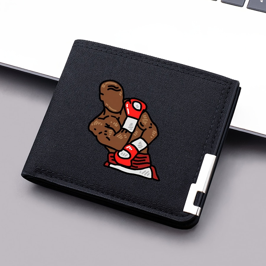 TEMU Un portafoglio da in tela elegante con un design stampato, dotato di piegatura e pi羅 scomparti per carte, per l'uso e una fantastica idea regalo