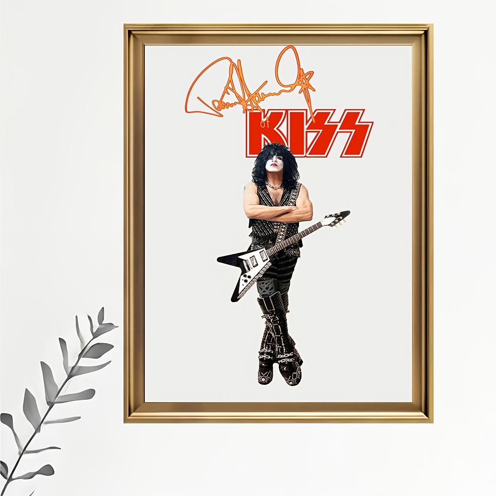 

Kiss Guitarist Canvas Print - For Home, Office, Living Room & Bedroom Decor - Unique Holiday Gift Idea