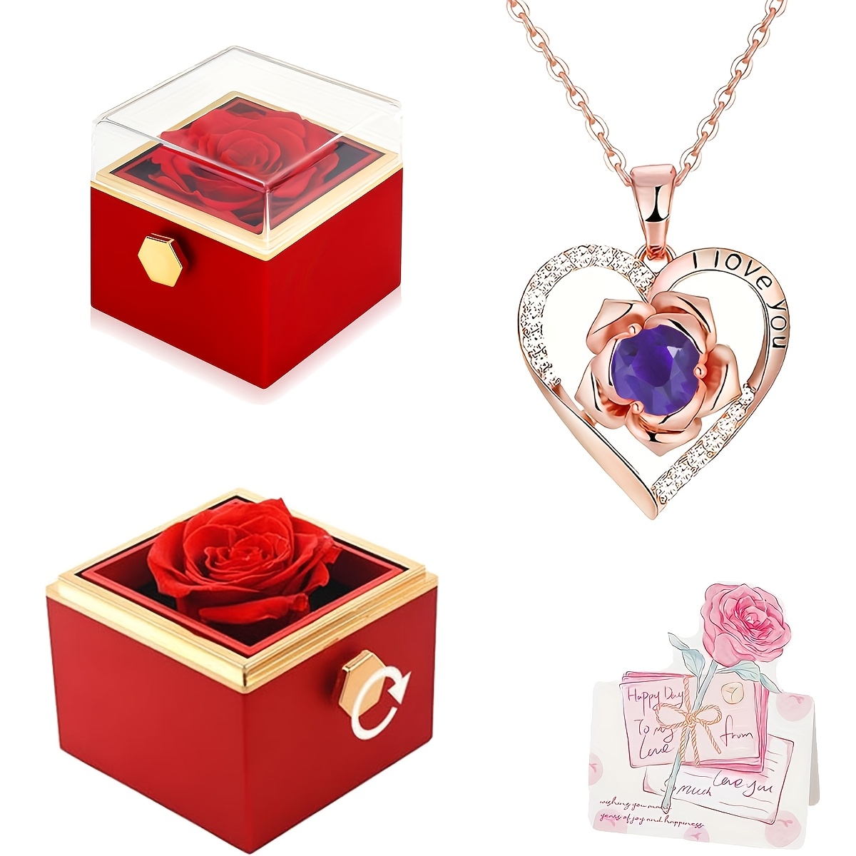 Women's Pendant Necklace Gift Box for Mothers & Sisters