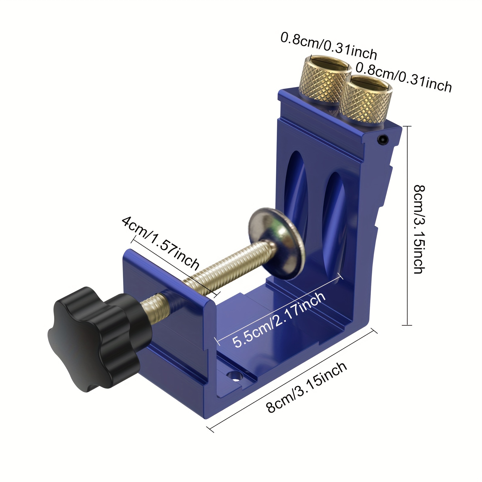 Pocket Hole Jig Adjustable Punch Locator 15 degree Angle - Temu