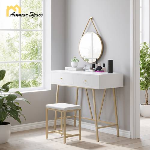 a multifunctional bedroom dressing table measuring 90 40 80cm featuring drawers and a storage cabinet can be used as a makeup table