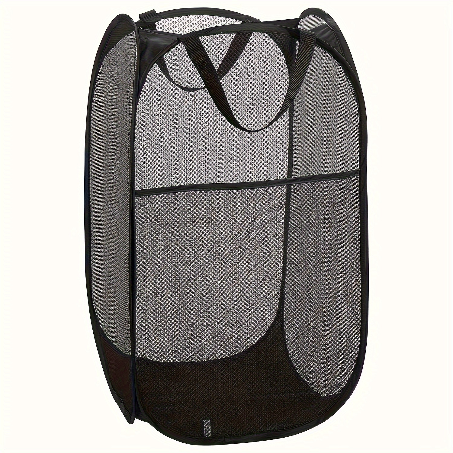 large capacity mesh   up laundry hamper   handles portable collapsible clothes organizer baskets for dorm bathroom travel laundry basket with side pocket laundry organization and storage supplies for bathroom bedroom laundry room dorm details 1