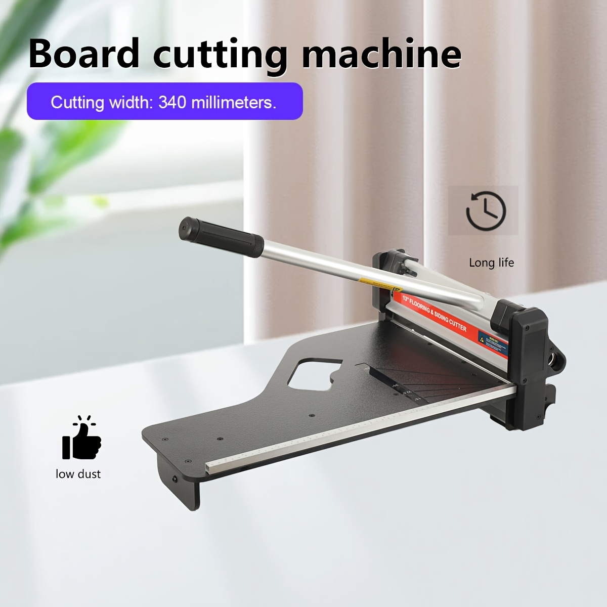 Vinyl Floor Cutter, Laminate Flooring Cutter With Upgraded Labor- Lever, Telescoping Support Plate, Cuts Wood, Lvt, Vct, Spc, Lvp, Wpc