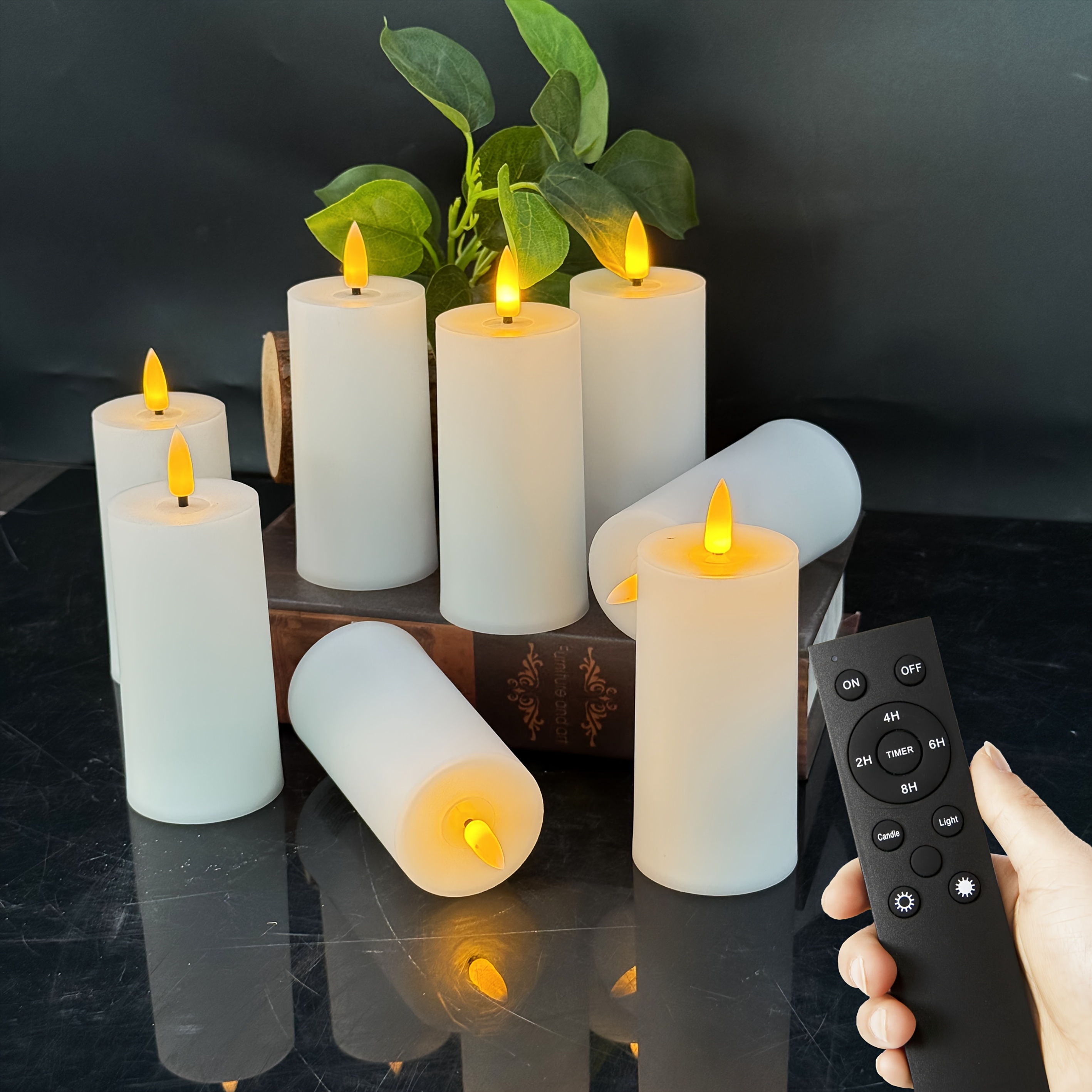 TEMU 2 Aa Batteries, Used For 400 Hours (excluding Batteries). Suitable For Christmas, Valentine's Day, Interior Decoration, Holiday Gifts, Flameless