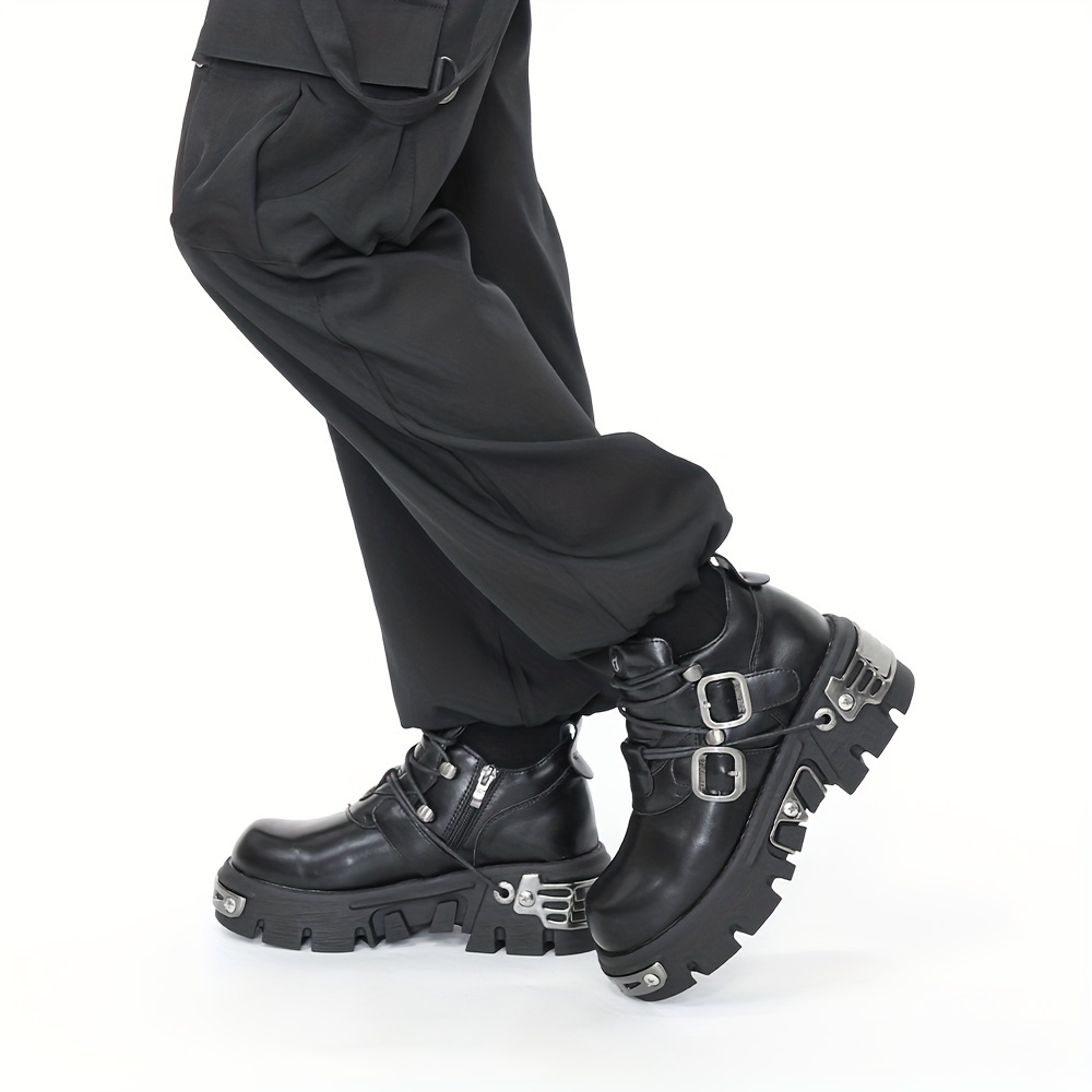 halloween y2k platform ankle boots round toe soft soled - Temu Canada