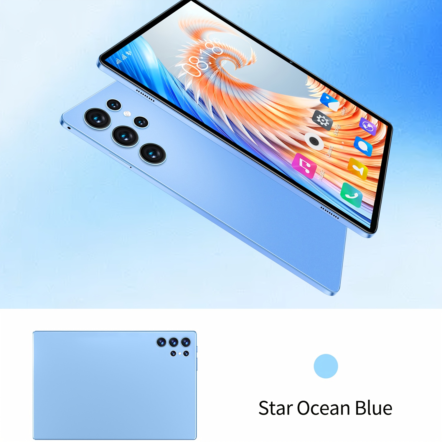 10.1-инчов Android 13 Таблет, 4GB RAM 64GB ROM, 1920*1200, 5MP+8MP Двойна Камера, Wifi & Bluetooth, Подходящ за Офис и Училище