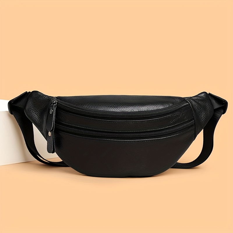 Soft PU Waist Pack Chest Bag Men