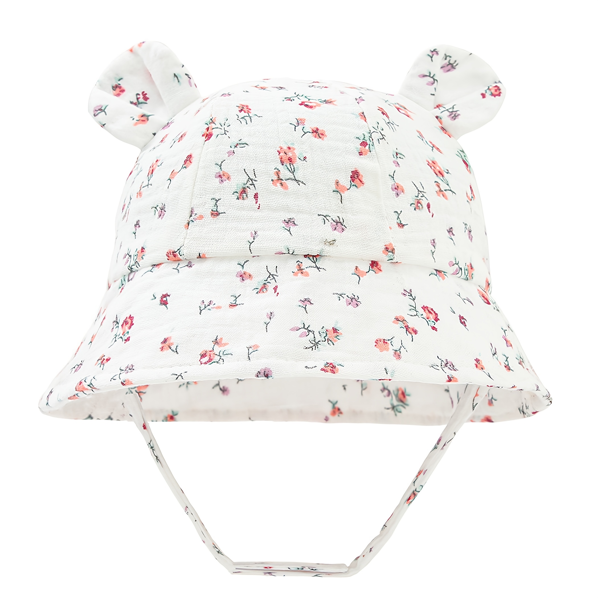 Image of Summer Baby Bucket Hat, 6-12 Months Toddler Fisherman Hat, Infant Breathable Hat, Outdoor Beach Hat, Boys And Girls Printed Casual Hat