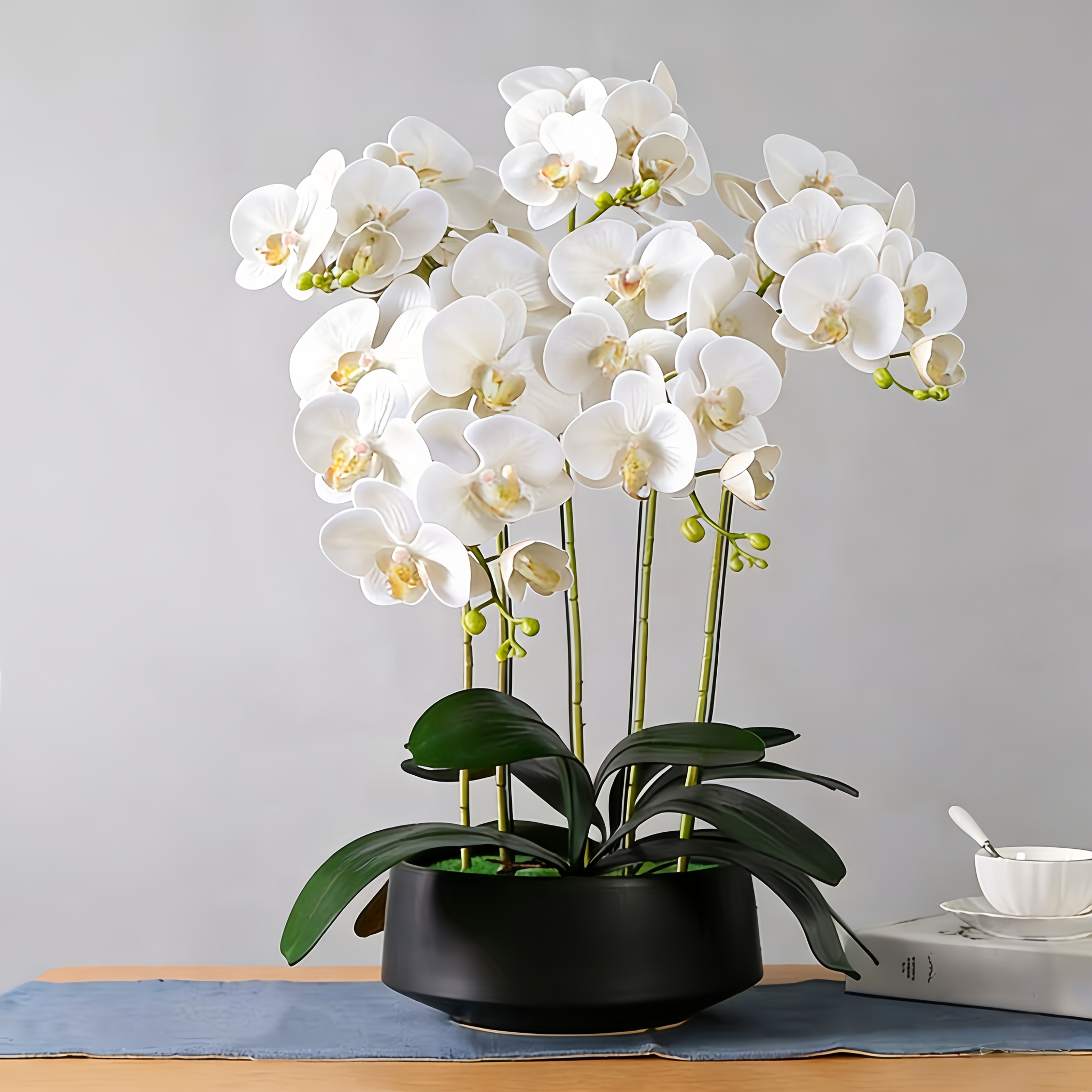 Kunstbloemen Kopen Kunstorchideeënbloemen, 3 Stuks, Mini