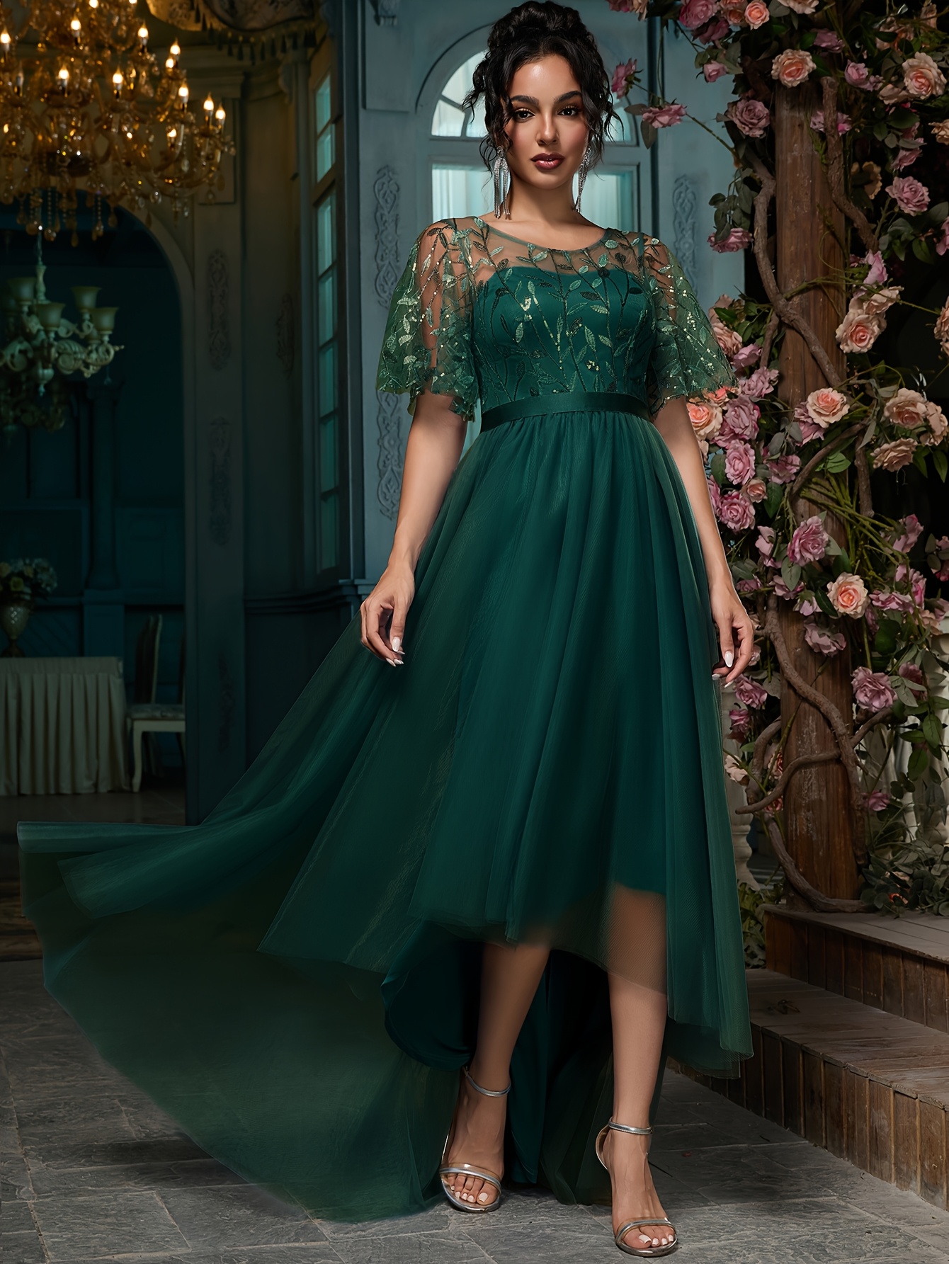 knee length dresses for ladies One Shoulder Dress | Long Dressy Dresses main image 1