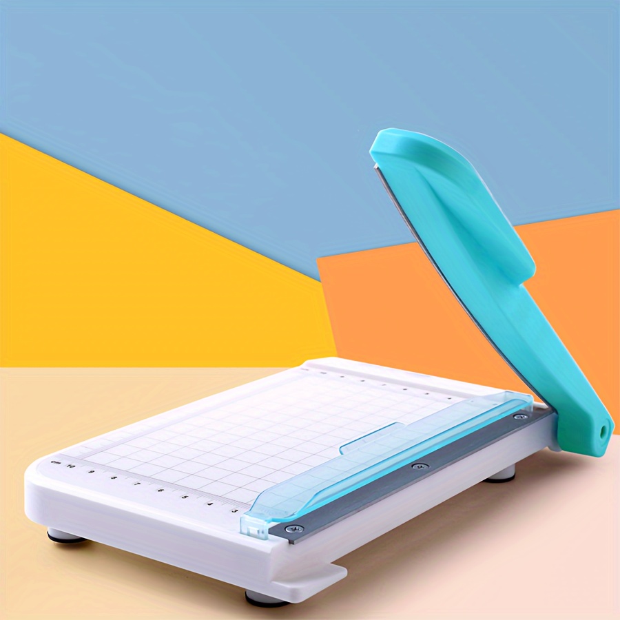 1pc Safety-protected Paper Cutter, Paper Cutting Tools, Photo Cutter, School And Office Supplies