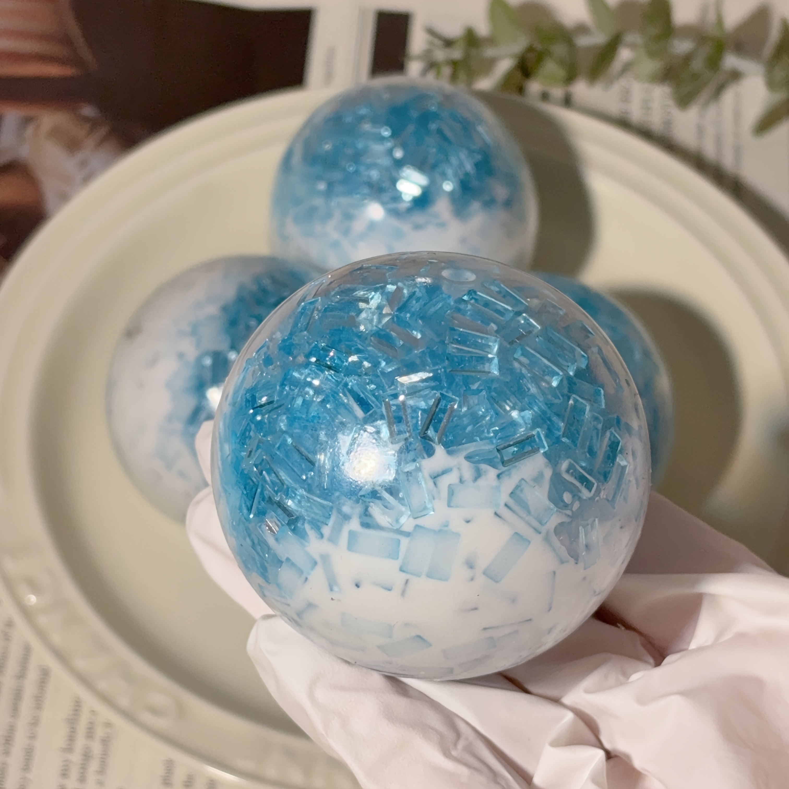 A Blue Hand Exercise Ball, Suitable For Children And, Slow Bouncing Ball Sensory Toy, Stretch And Soft Toy, Suitable For Children, Teenagers And, Sensory Hand Exercise Toy