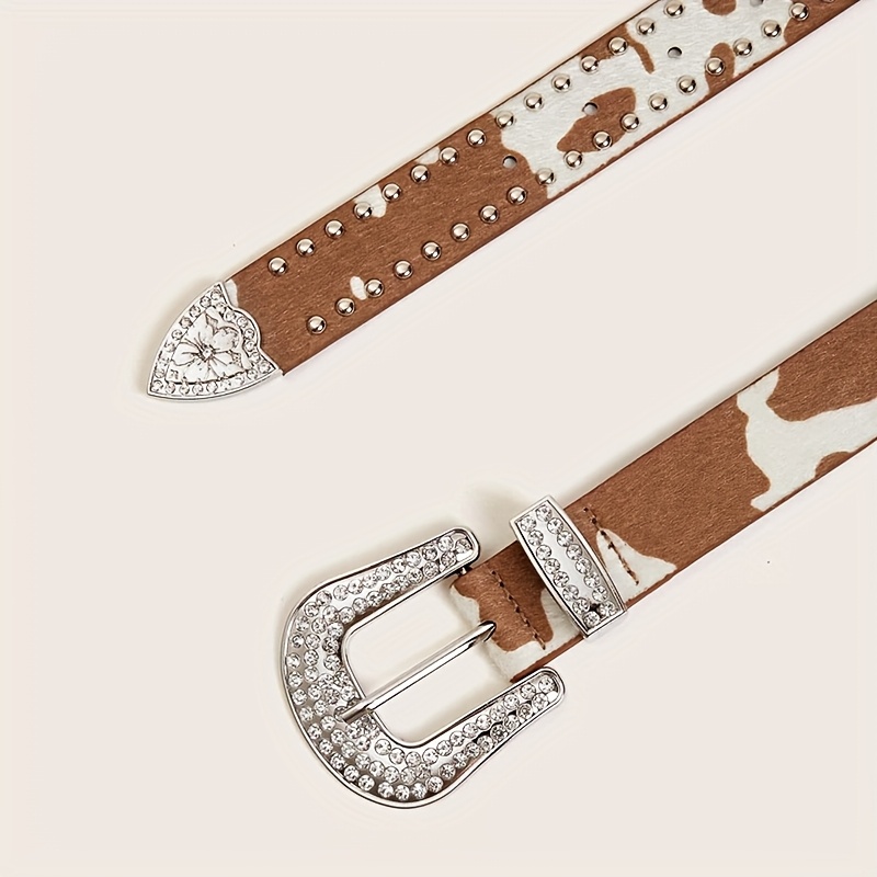cow print belt street style individual belt hot decor waist  display picture 1