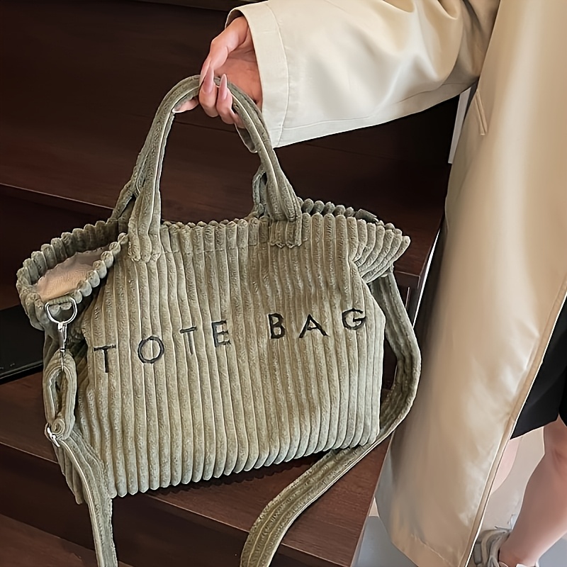 TEMU Nouveau Sac Fourre-Tout pour Femme en Flanelle Pelucheuse et Velours , et , Sac à Bandoulière et en Bandoulière Croisée Texturé Polyvalent avec