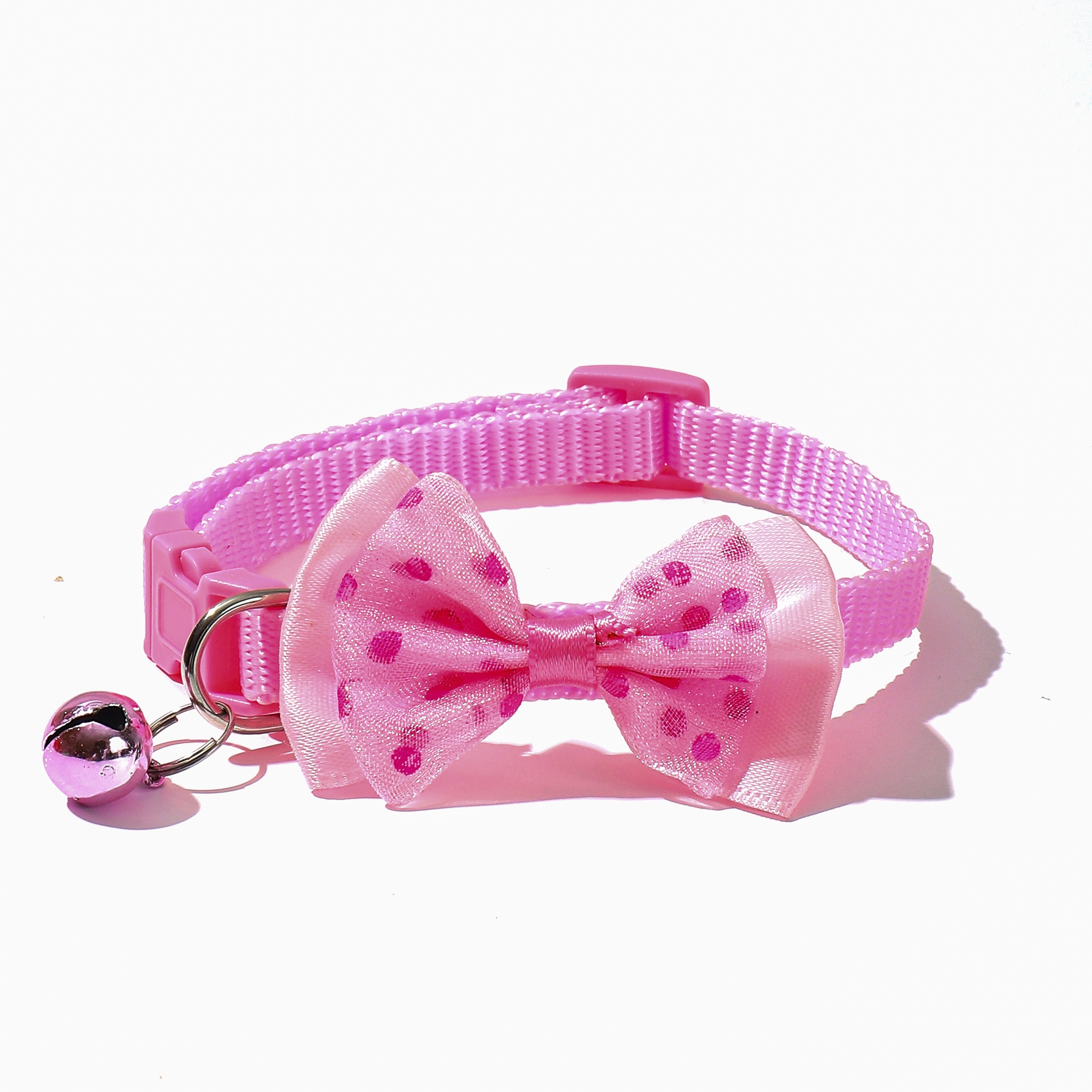 1pc polka dot bow pet collar adjustable   suitable for small cats and dogs Product details 9