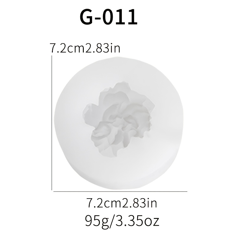 1pc, Korean Style Carnation Flower Fragrance Gypsum Candle Diffuser, Decoration Silicone Mold