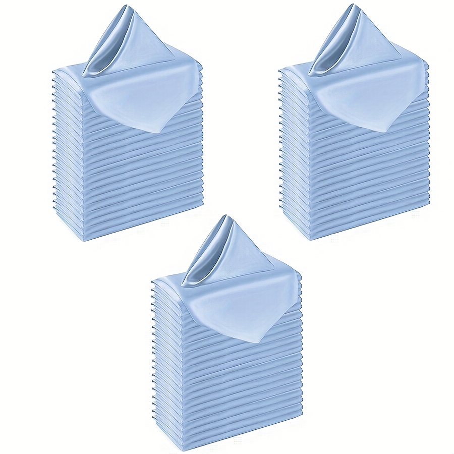 20/50pcs Square Satin Dinner Napkins, Soft Smooth Tablecloth Napkins, Suitable For Restaurants, Weddings, Banquets, Christmas, And Party Decorations