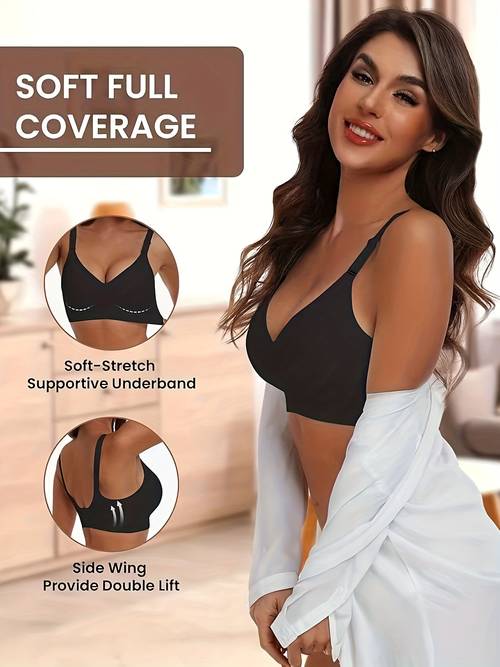ladies daily bra jelly soft support no steel 2025 high super soft fabric comfortable and sporty versatile underwear