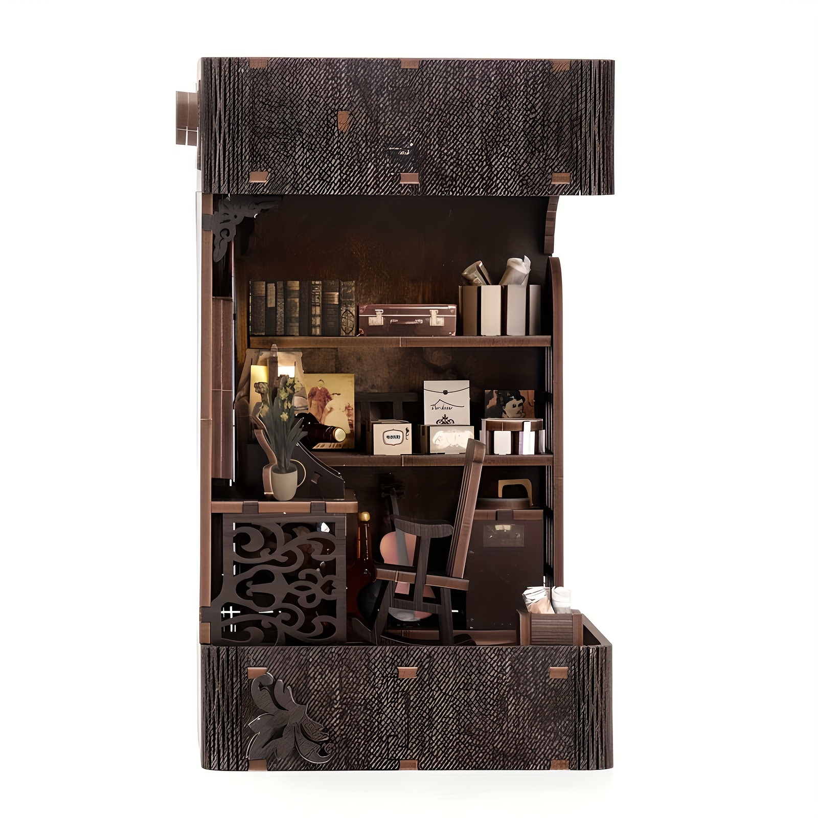 Detective Agency Bookend Cottage Kit, Miniature Model