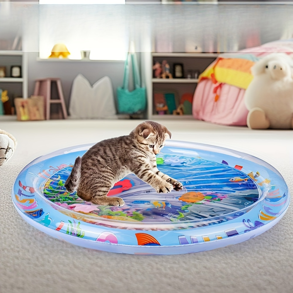 

25.59 Inch Waterproof Pet Cooling Pad, Suitable For Cats And Dogs - Funny Animal Patterns, Plastic Surface, Comfortable Round