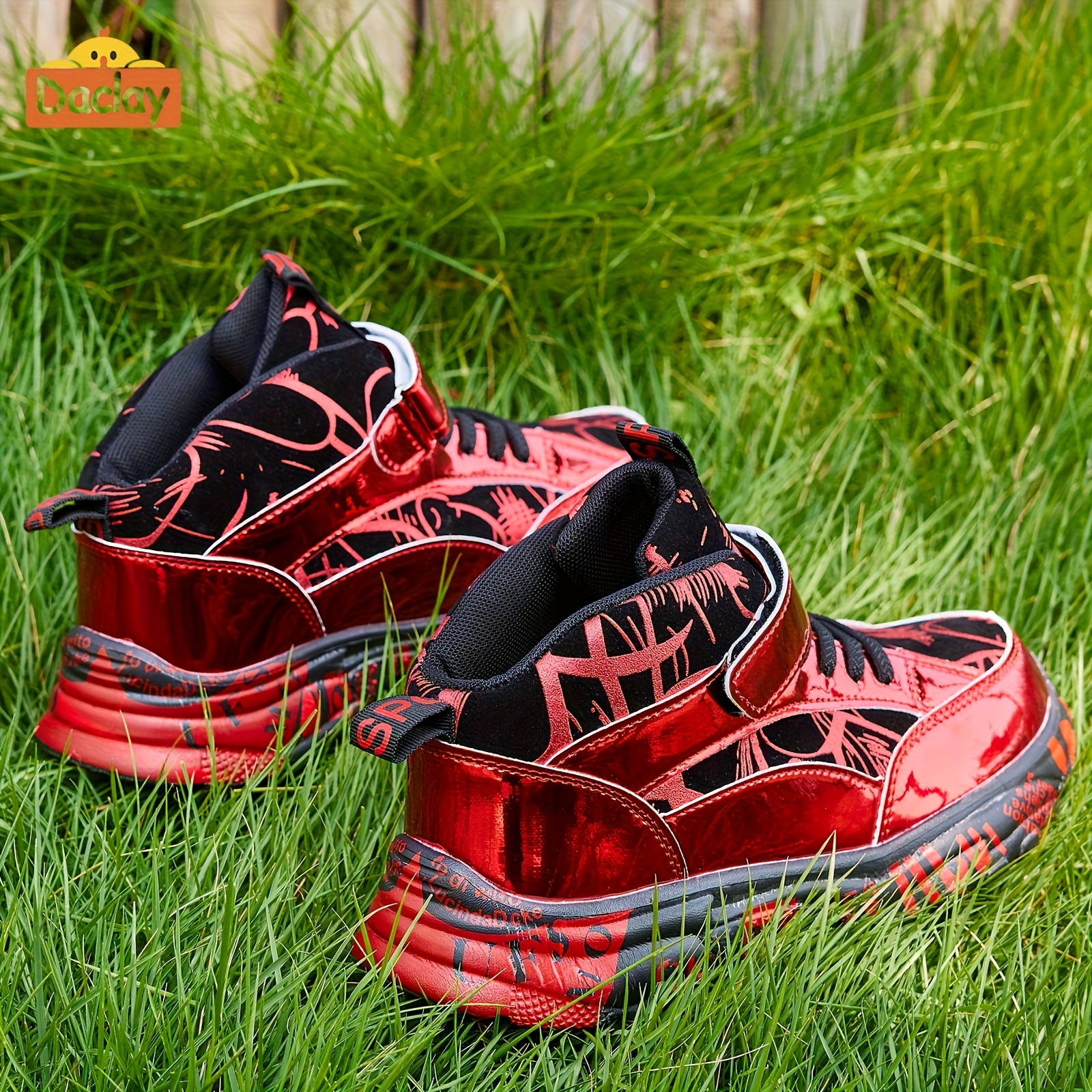 boys' girls' casual sports sneakers red black white Temu Mauritius