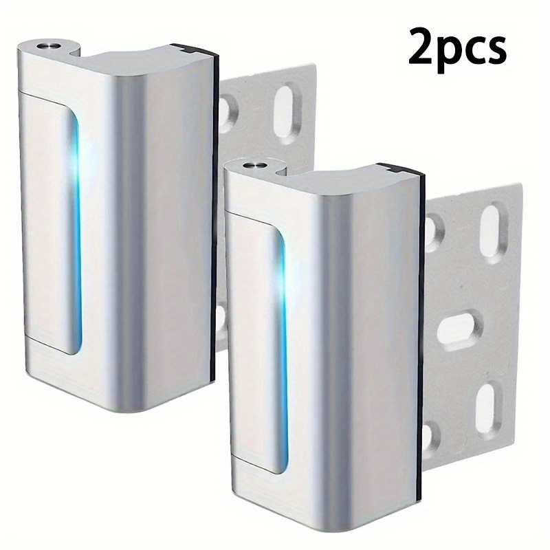 TEMU 2pcs Security Door Reinforcement Locks, Door Reinforcement Lock With 3 Inch Stop 800 Lbs For Swinging Door, Upgrade Night Lock To Your Home