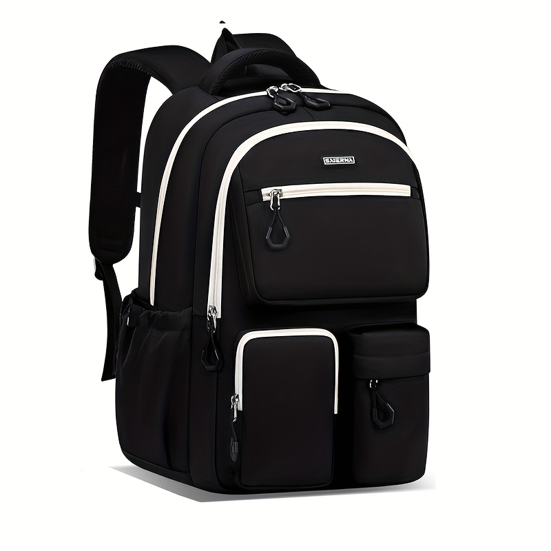 TEMU New Junior High School Students, High School Students, Male And Female Backpacks, Large Capacity Backpacks, Casual Spine Protection Backpacks
