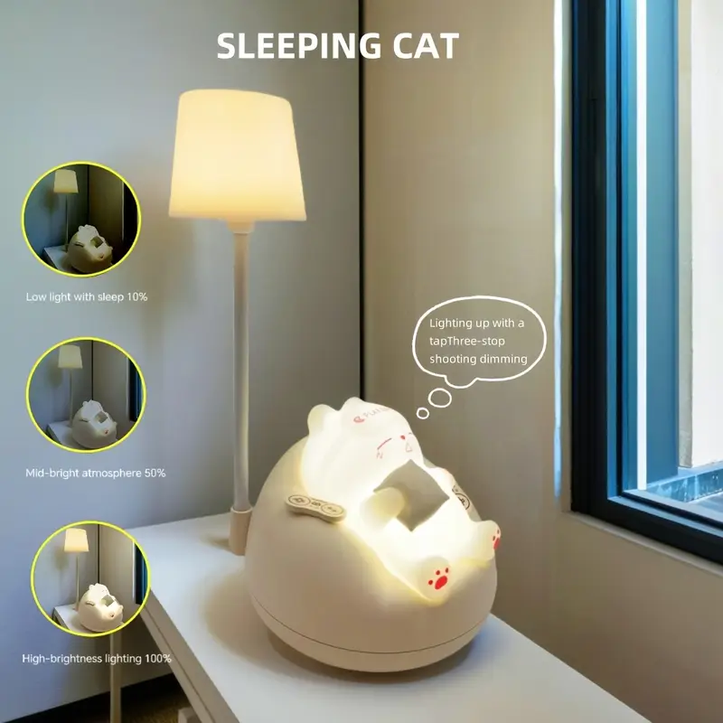 3 brightness levels adjustable usb charging portable night light for bedroom bedside sleep companion led ambient light christmas fathers day mothers day thanksgiving day valentines day birthday festival gift desk lamp Product details 3
