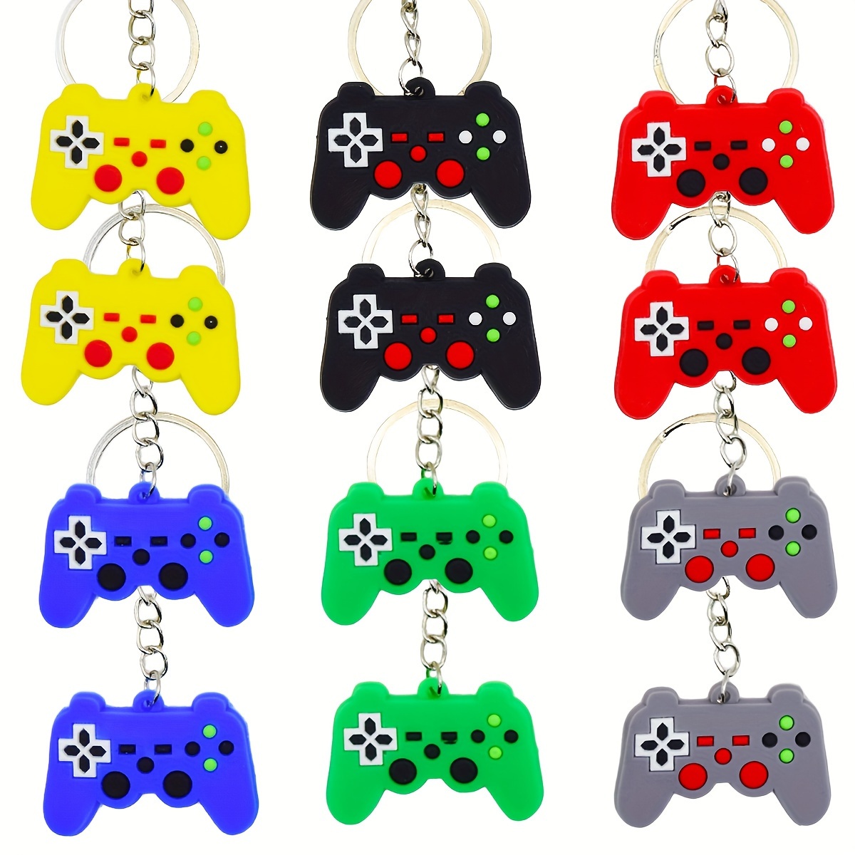 electronic game controller keychains gaming themed party Temu