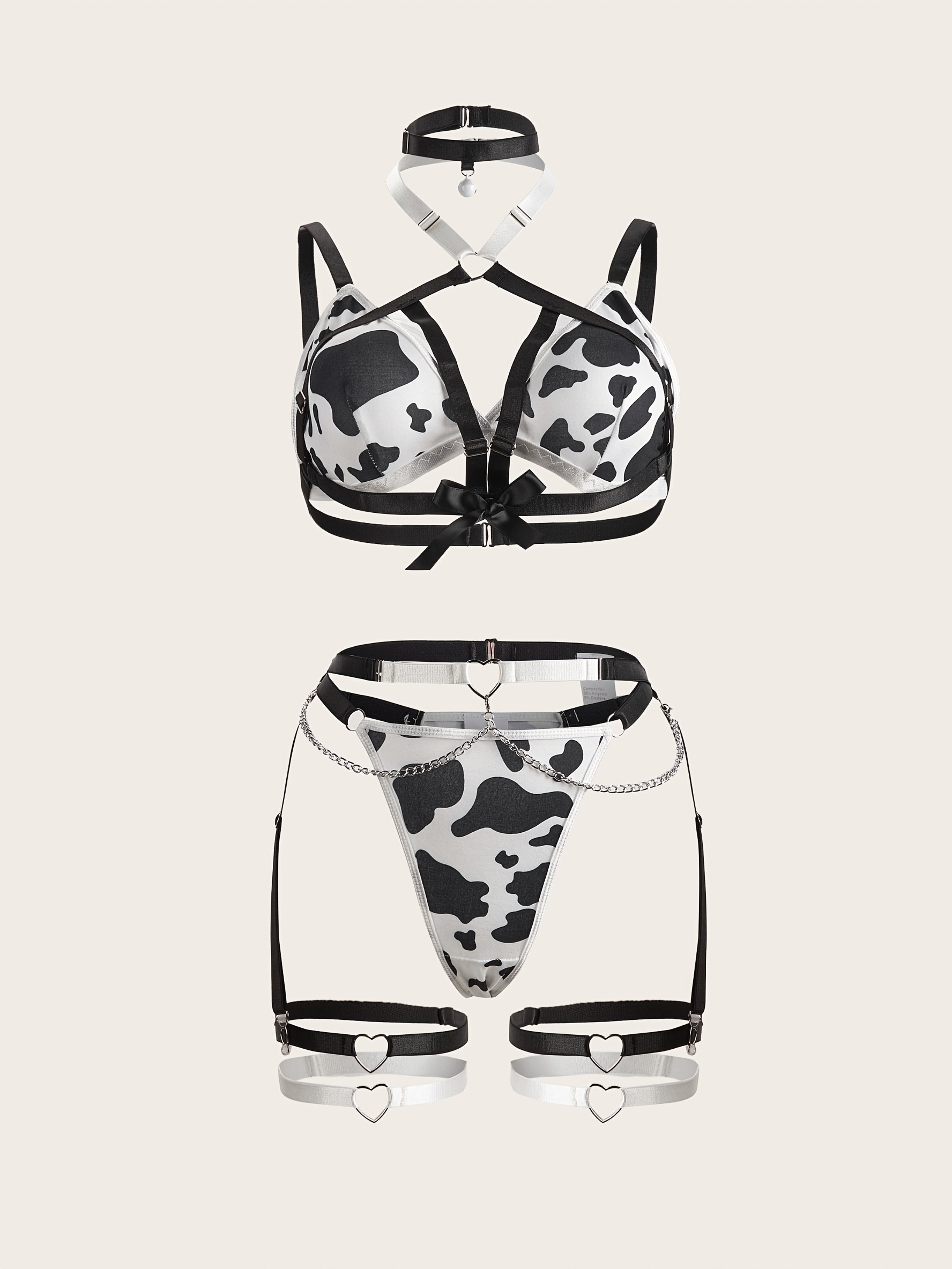 sexy cow print lingerie Sexy Cow Costume main image 1