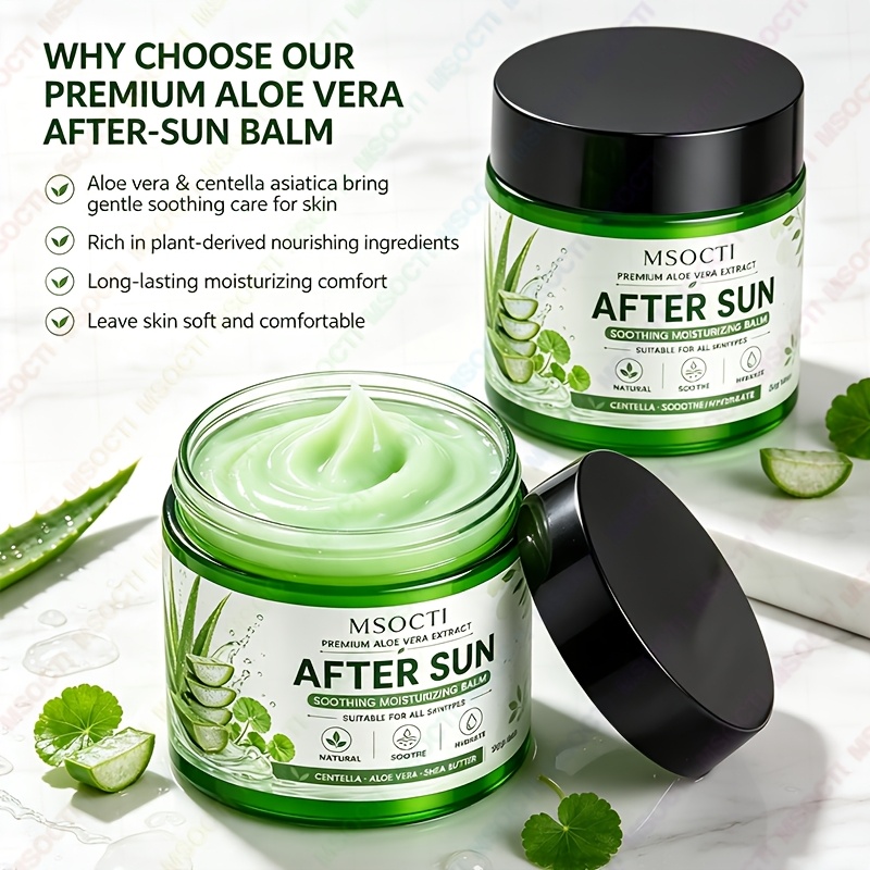 98% Aloe Vera Moisturizing Cream for After-Sun Care