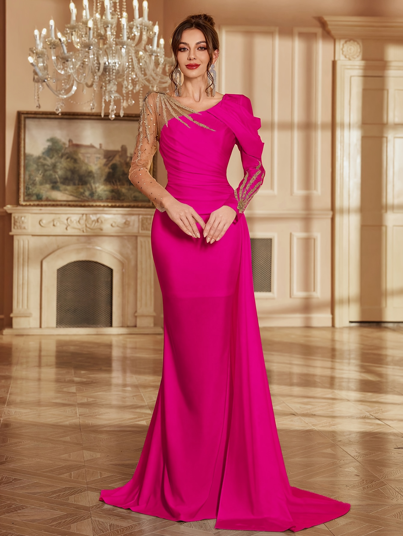 christmas half length long sleeve velvet fit - Temu Pakistan