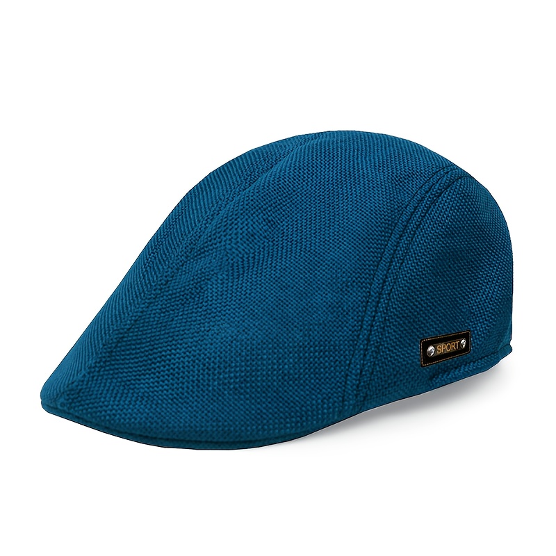 TEMU tendance haut de gamme pour homme, casquette bec de canard rétro pour les personnes d'âge moyen et âgées, et chapeau d'été -gardiste simple et