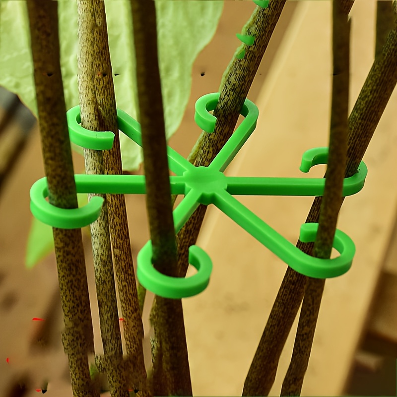 

4pcs Premium Plant Support Kit: Adjustable Stem Hooks For & Tying - Ideal For Monstera & Long-stemmed Plants