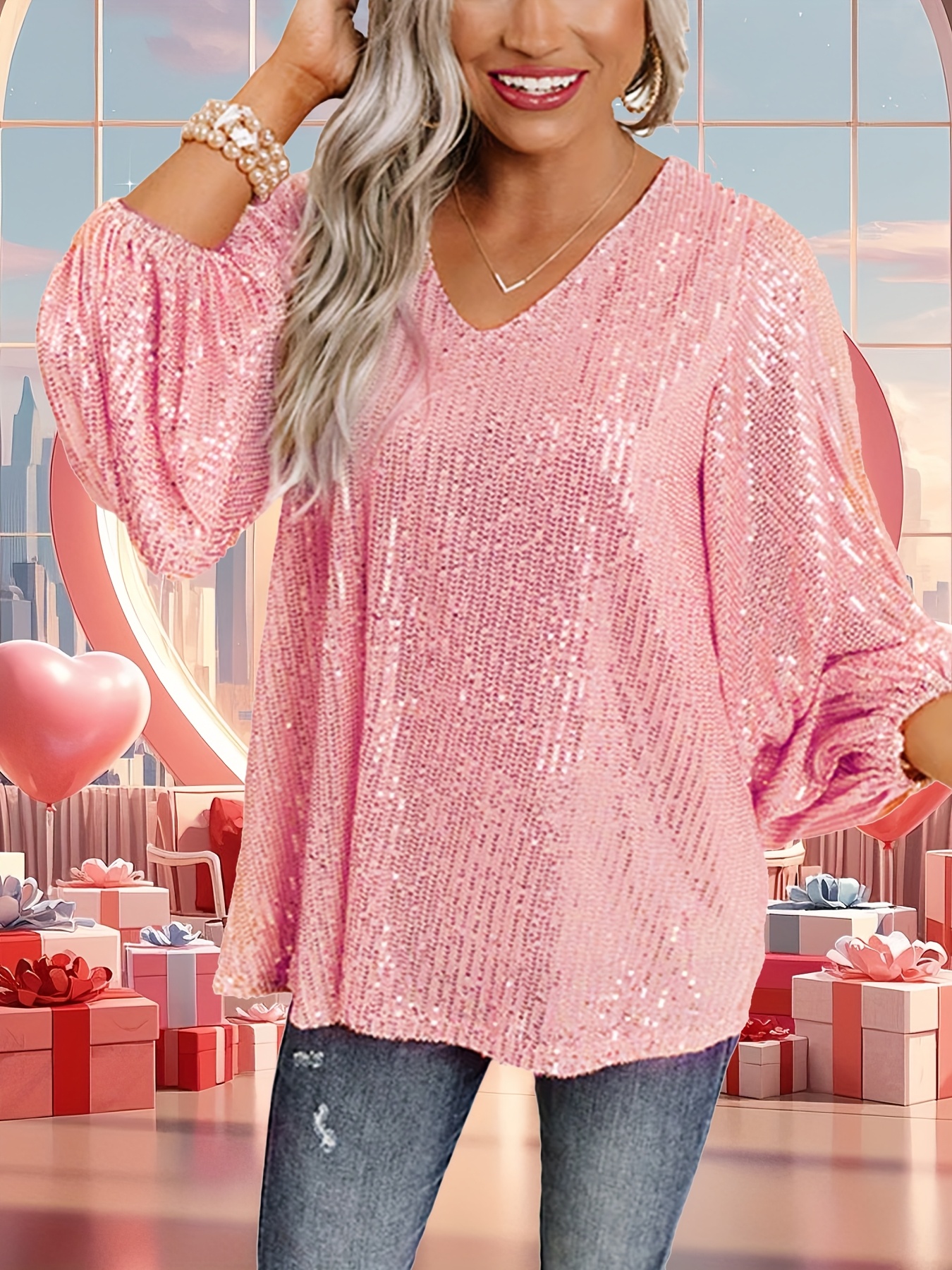 sparkly blouse