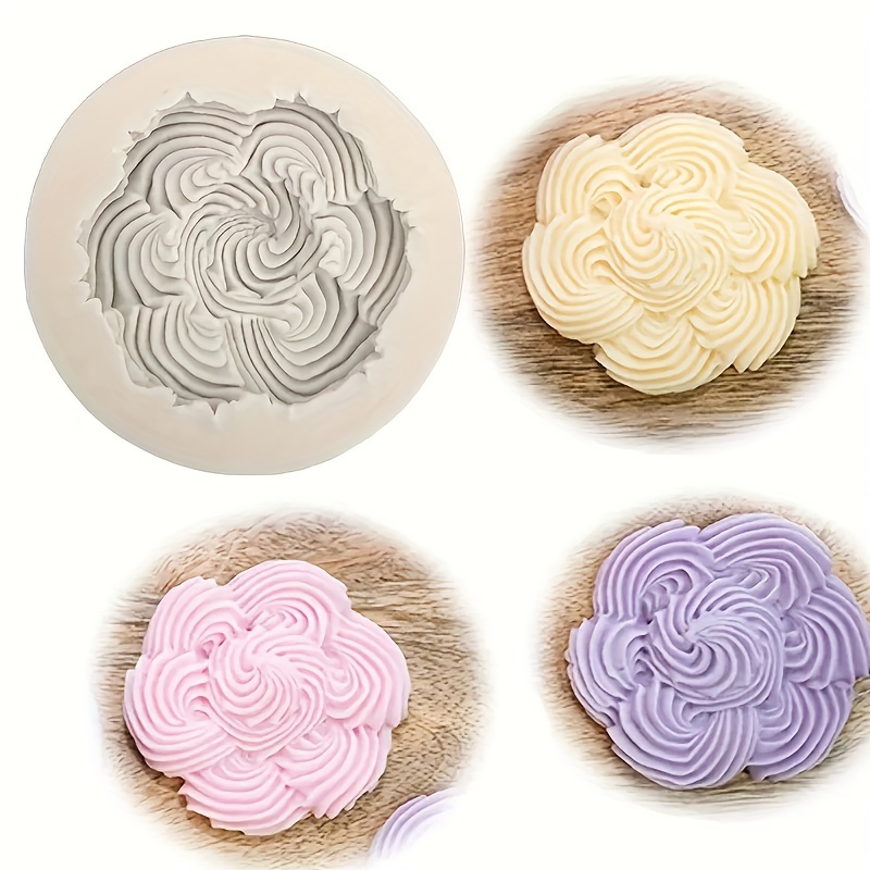 Swirl Silicone Mold For Fondant & Cake Decorating -, Reusable Kitchen Tool For Cupcakes, Weddings & Birthdays