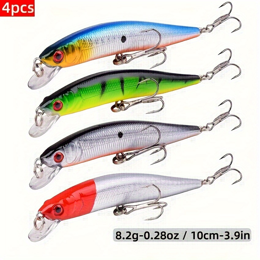 

56/28/12/4pcs Complete Fishing Lure Set With 8 Of Hard Baits, , And Hooks - Carp Fishing And Catching A Of Fish