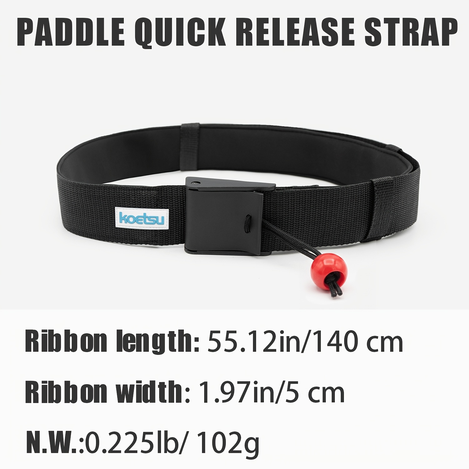 Koetsu Surfboard Waist Belt Release Drawstring, Used With A Foot Rope, Suitable For Surfboards And Inflatable Paddles, Etc