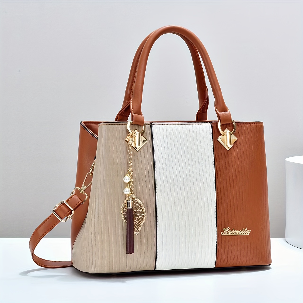 

Top- 's Handbag Removable And Zip , Tote Bag And , Shoulder Bag No Pattern Or - Production Area